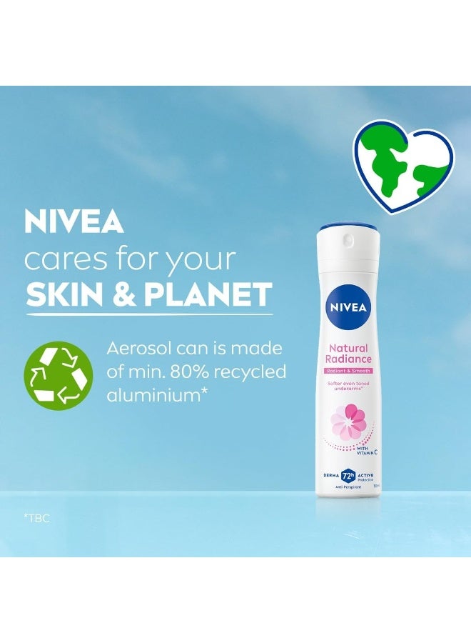 نيفيا مجموعة بخاخ ناتشورال فيرنيس المضاد للتعرق بفيتامين C، عبوتان سعة 150 مل None - Image 5